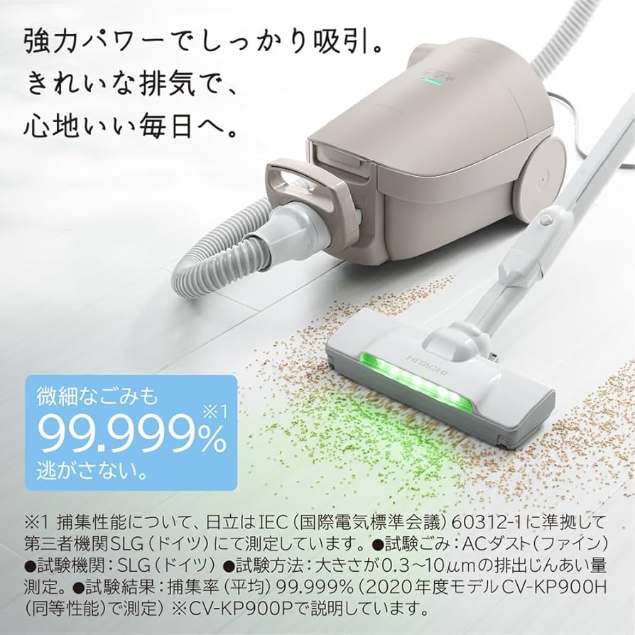 Amazon.co.jp: 紙パック式クリーナー かるパック ベージュ 日立